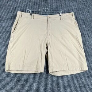 Tasc Performance Shorts Mens Size 42 Beige Chino Bamboo Blend Casual Golf